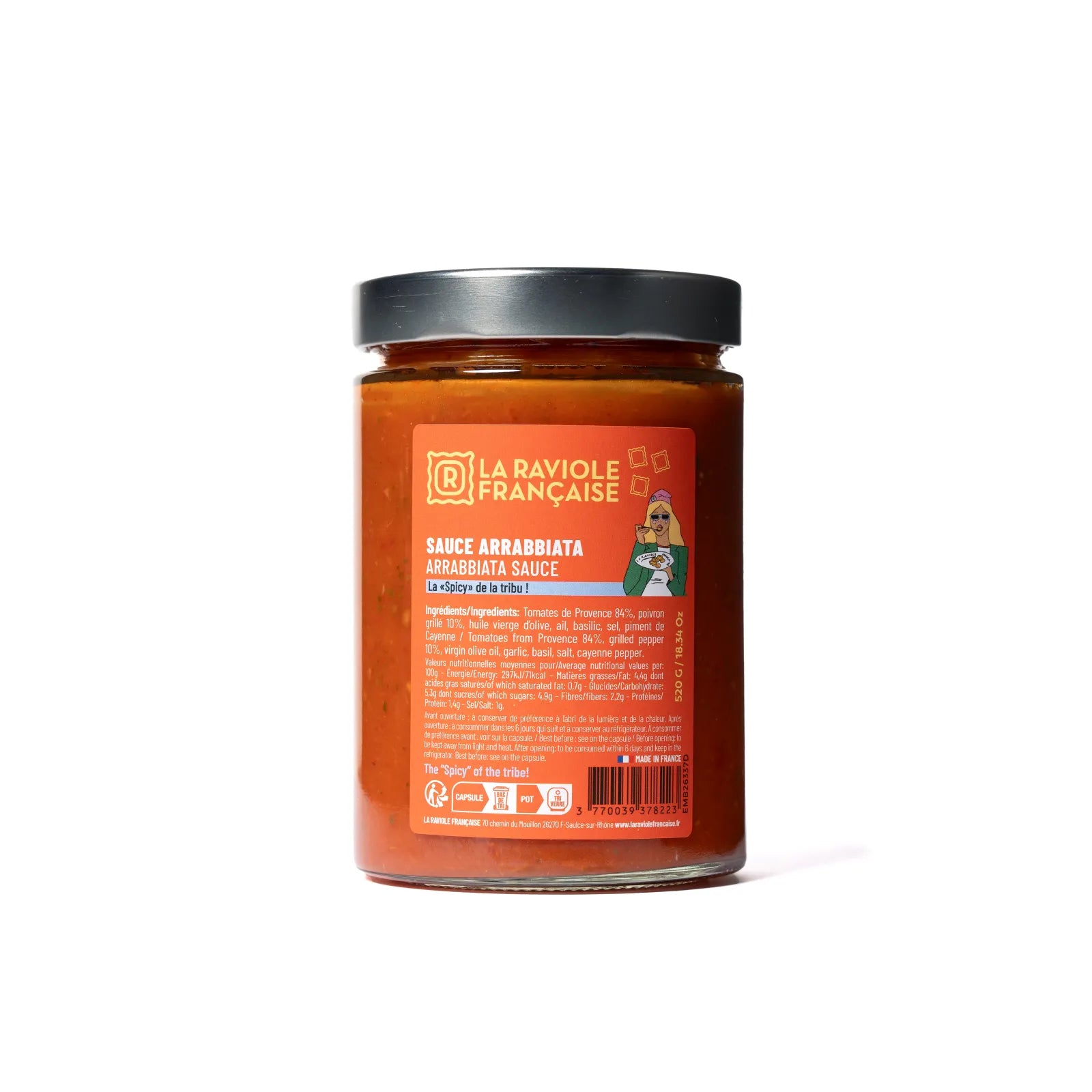 Sauce Arrabbiata artisanale – Sauce tomate pimentée