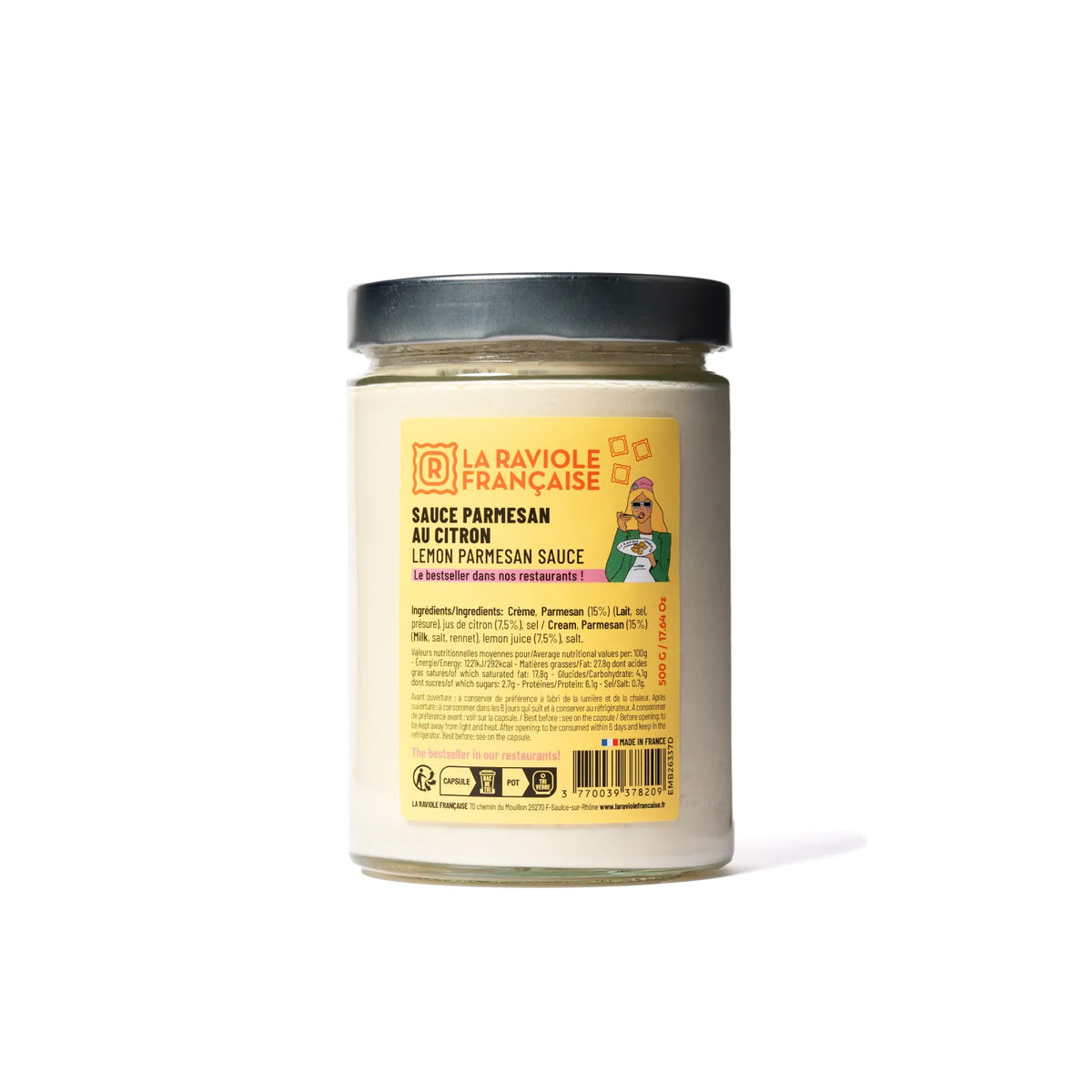 Sauce artisanale Parmesan au Citron
